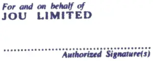 Hong Kong Company Stamp