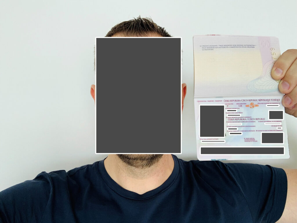 Proof of Address - Passport with face